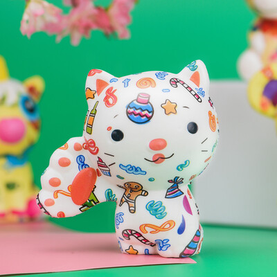 

Gotoamei Squishies Toy Kawaii Adorable Cat Toy Slow Rising Cream Scented Stress Relief