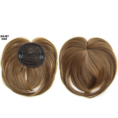 

Gobestart Women Silky Clip-On Hair Topper Wig Heat Resistant Fiber Wig Fashion Hair Wig