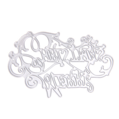 

Merry Christmas Cutting Dies Stencil For DIY Scrapbook Album Paper Card