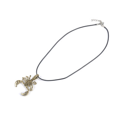

1 PCS Vintage Men Scorpion Necklace Leather Rope Pendant Neck Chain Jewelry Accessory