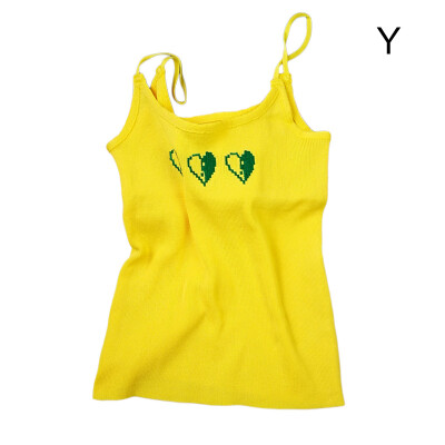 

Fashion Wild Love Embroidered Camisole Slim Self-cultivation Camisole Female Knit Bottoming Camisole