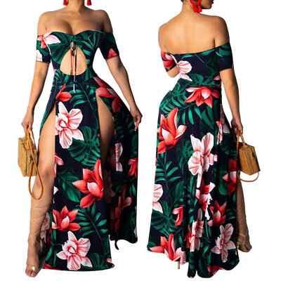 

Summer Women Maxi Long Party Casual Beach Dress Sleeveless Sexy-V Cocktail BOHO