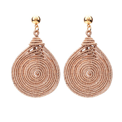 

Vintage Women Spiral Multilayer Circle Drop Dangle Statement Earrings Jewelry
