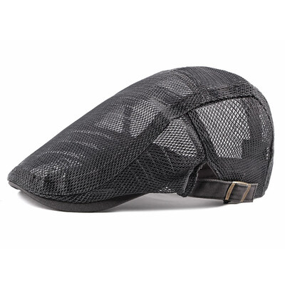 

Men Women Breathable Sandwich Type Mesh Outdoor Sports Beret Flat Cap Peaked Cap Golf Hat