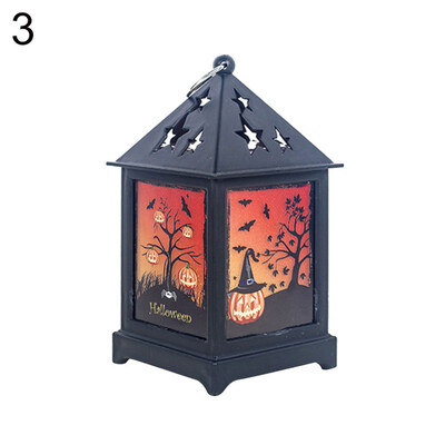 

Halloween Haunted House Pumpkin Witch LED Light Hanging Lamp Party Bar Decor