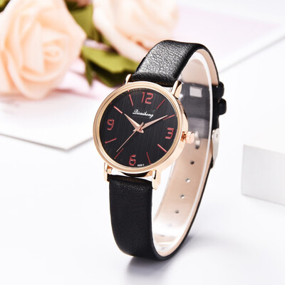 

RM Simple And Stylish Casual Multi-Color Dial Leather Strap Ladies Quartz Watch