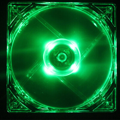 

120mm PC Computer Clear Case Quad 4 LED Light CPU Cooling Fan 12cm
