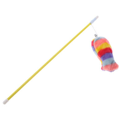 

Cat Funny Stick with Bell Toy Interactive Colorful Fish Rod Pet Supplies
