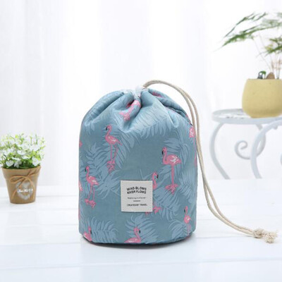 

Travel Round Large Size Toiletry Makeup Storage Cosmetic Make up Bag Drawstring Travel Makeup bag