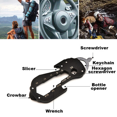 

〖Follure〗Multi-function Tool Card Opener Screwdriver Batch Keychain Portable Tool