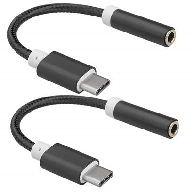 

2 Pack USB C to 35 mm Headphone Jack Adapter Type C 31 Male to 35mm Female