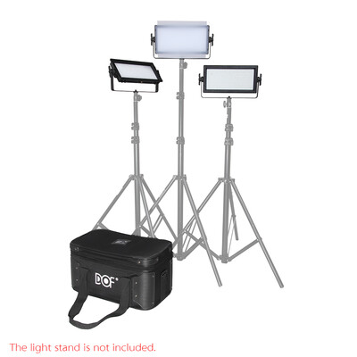 

DOF 3pcs C500S Bi-color LED Video Light Kit 3200K-5600K Studio Panel Lighting TV Broadcasting Daylight Fill-in Light Color Tempera