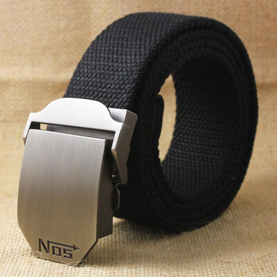 

Unisex tactical belt Top quality 4 mm thick 38 cm wide casual canvas belt Outdoor Alloy Automatic buckle Men Belt 110-140cm