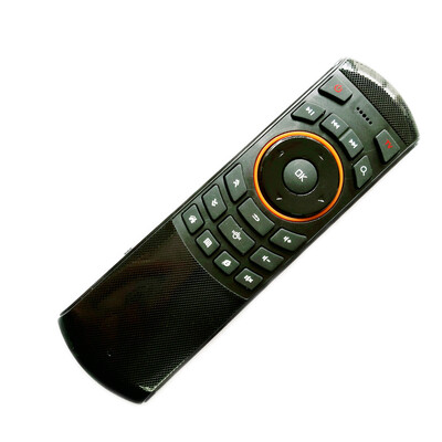 

24GHz Portable Wireless Air Mouse QWERTY Keyboard IR Remote Combo for Emails Chat Games - BLACK
