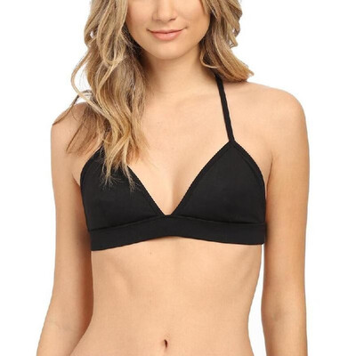

New Sexy Women Bra Y-Back Adjustable Strap Open Back Unlined Cup Bralette Crop Top Black