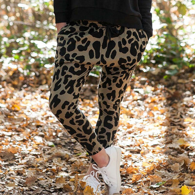 

Tailored Women Leopard Print Pants Women Sports Casual Pants