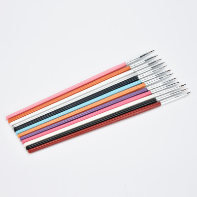 

〖Follure〗12 pcs Nail Art Design Brush Pen Fine Details Tips Drawing Paint Set