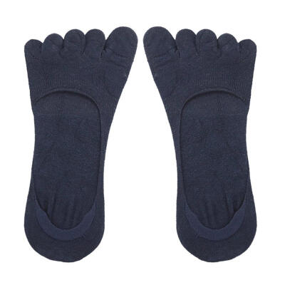 

1 Pair Five Finger Toe Socks Elastic Solid Summer Breathable Boat Socks