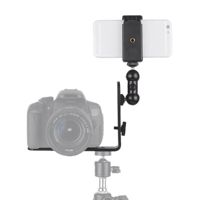 

Vertical -Shape Bracket Camera Stand Flexible Smartphone Ballhead Stand Adjustable Phone Holder Clip Kit for iPhone Samsung X
