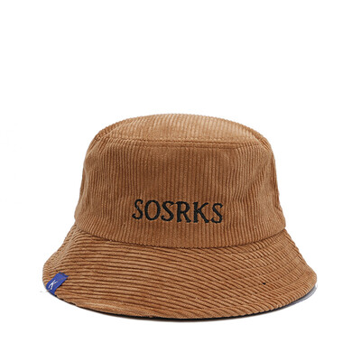 

Hat women fallwinter new fisherman hat letter embroidery casual Joker visor Korean outdoor corduroy basin cap