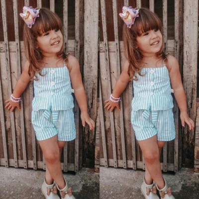 

Baby Kid Girl Toddler Tank Top VestShorts Pants Outfits Clothes Summer Sunsuit