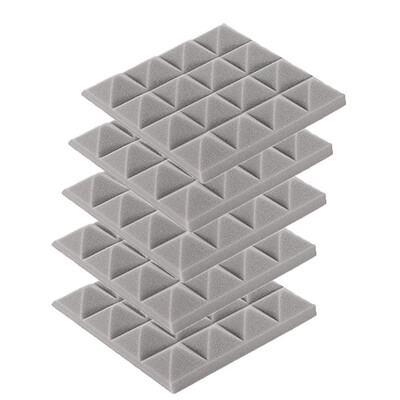 

〖Follure〗5Pcs Acoustic Foam Panel Sound Stop Absorption Sponge Studio KTV Soundproof