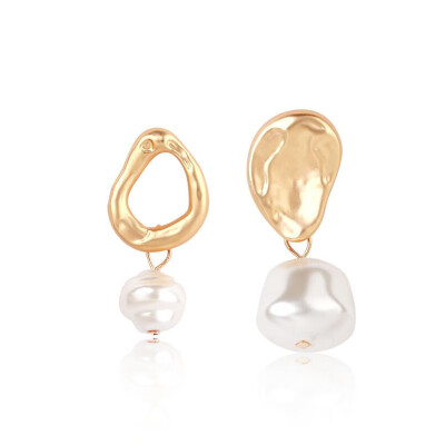 

2019 new brand design irregular gold series earrings generous simple temperament pendant earrings Korean earrings for women