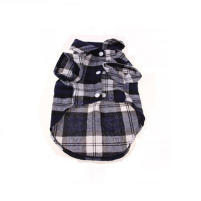 

England Style Dog Shirts Plaid Dog Clothes Blouse Tops Shirts Summer Autumn For Pet Puppy Dogs Cats Clothes