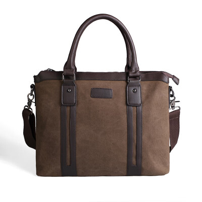 

Korean version of canvas mens bag handbag shoulder Messenger bag leisure business mens bag briefcase computer bag