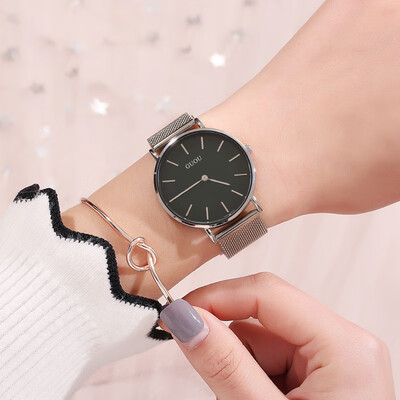 

Quartz ladies watch temperament belt shell face watch female casual ladies watch 8187