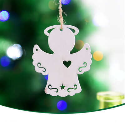 

〖Follure〗Christmas Decor Gifts Wooden Pendant Tree Ornament Party Home Hanging Decor