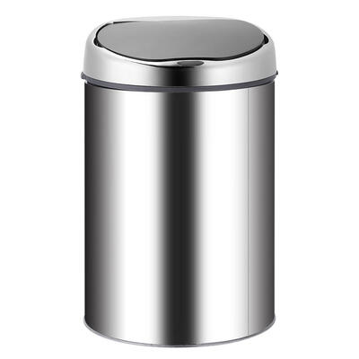 

Stainless Steel Smart Sensor Trash Bin Wireless Induction USB Charge