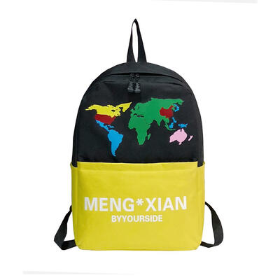 

Hit Color Backpack Large Capacity Printing Unisex Travel Nylon School Bags