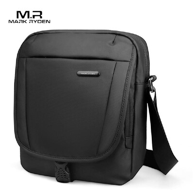 

MARK RYDEN Portable Leisure Oxford Cloth Waterproof Anti-Theft Multi-Function Men Single-Shoulder Bag Black Mode