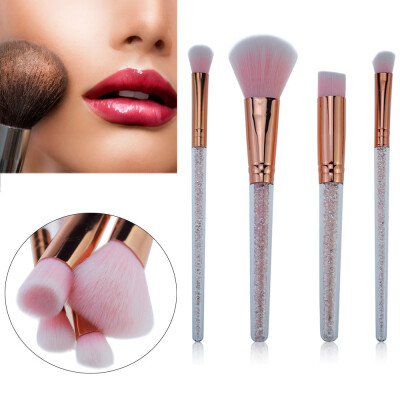 

〖Follure〗4 Pcs Diamonds Makeup Brush Set Eye Shadow Brush Cosmetics Blending Brush Tool