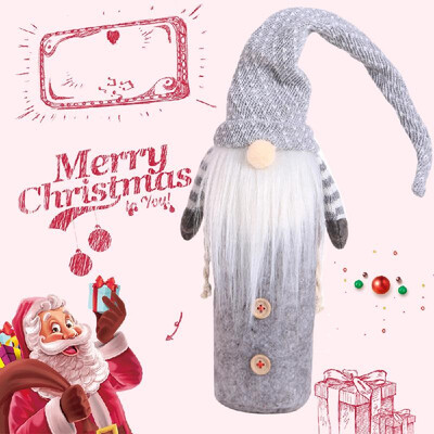 

Christmas Wine Bottle Cover Champagne Wine Bottle Cover Christmas Red Wine Gift Bag Christmas Candy Bag Christmas Decoration For