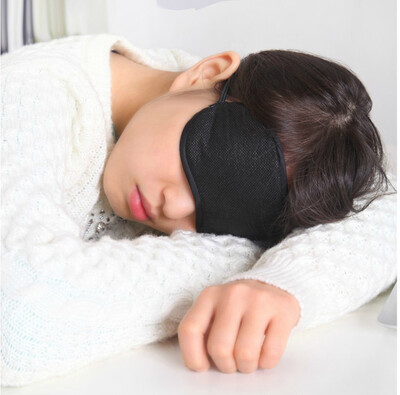 

Gobestart 1PC New Pure Silk Sleep Eye Mask Padded Shade Cover Travel Relax Aid