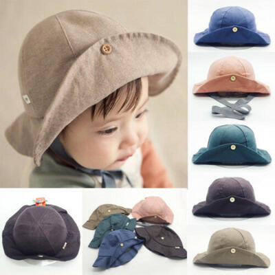 

Kids Baby Sun Visor Hats Newborn Hat Boy Girl Summer Beach Hat Bucket Fish Cap