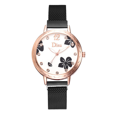 

Simple Women Butterfly Flying Dance Dial Wristwatches Luxury Casual Female Quartz Clock Mesh Belt Strap Relogio Feminino