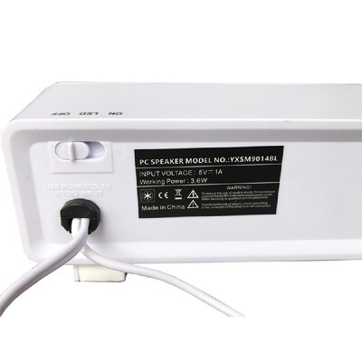 

Smalody Multimedia Speaker Subwoofer Stereo Loudspeaker Box with 7 Colors Pulsating LED USB Power Supply DC5V 10W