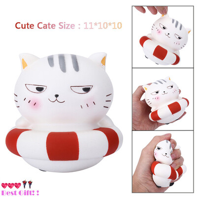 

Gotoamei 1PC Cute Bad Cat Slow Rising Collection Squeeze Stress Reliever Toy