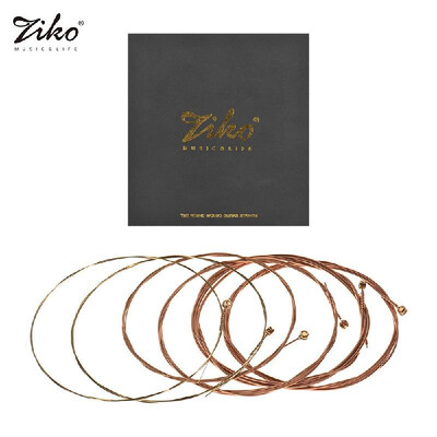 

ZIKO High-End Guitar String Coated Acoustic Guitar Strings Hexangular Steel Core Phosophor Bronze Anti-Rust Vacuum Coating Pack of