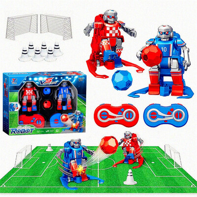 

Siaonvr Mini Remote Control Robot Soccer Football Smart Robot 2 Pack Interactive Toys