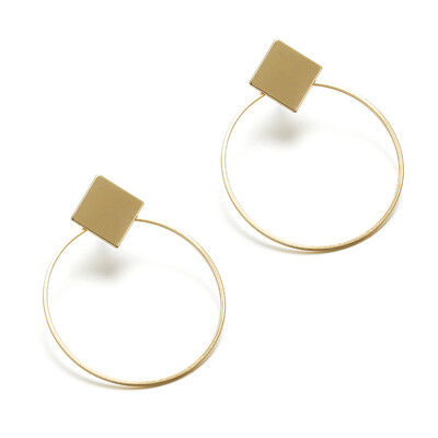 

2019 Hot Fashion Statement Earrings Big Geometric earrings For Women Hanging Dangle Earrings Drop Earring modern Jewelry