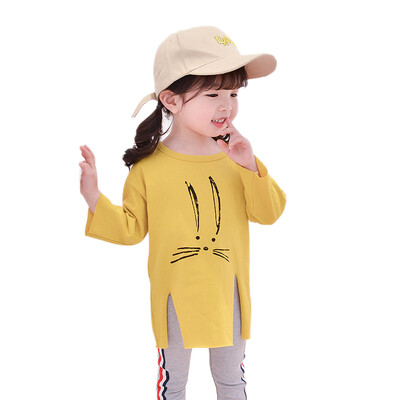 

Autumn Baby Girl Long Sleeve T-Shirts Kids Cartoon Printed Tops Tees Casual Blouse