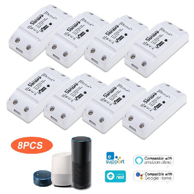 

SONOFF Basic Wifi Switch Works with Alexa for Google Home Timer 10A2200W Wireless Remote Switch for AndroidIOS APP Control for E