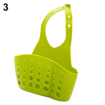 

Sink Sponge Holder 2 Bags Holes Tap Hanging Strainer Organizer Storage Rack