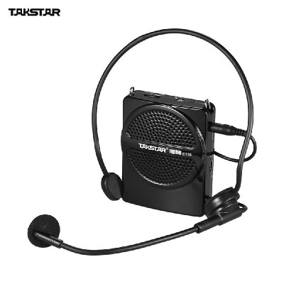 

TAKSTAR E126 8W Mini Size Rechargeable Voice Amplifier Amp with Wired Microphone AUX Input for Tour Guides Teachers Presentations