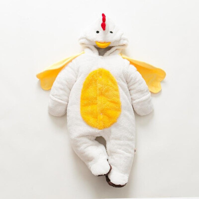 

Cute Toddler Baby Kids Boys Girls Clothes Warm Romper Outfits Childrens Chick Shaped plush Costume