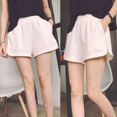 

Tailored Summer Fashion Women Shorts Leisure High Waist Trousers Loose Pure Color Pants